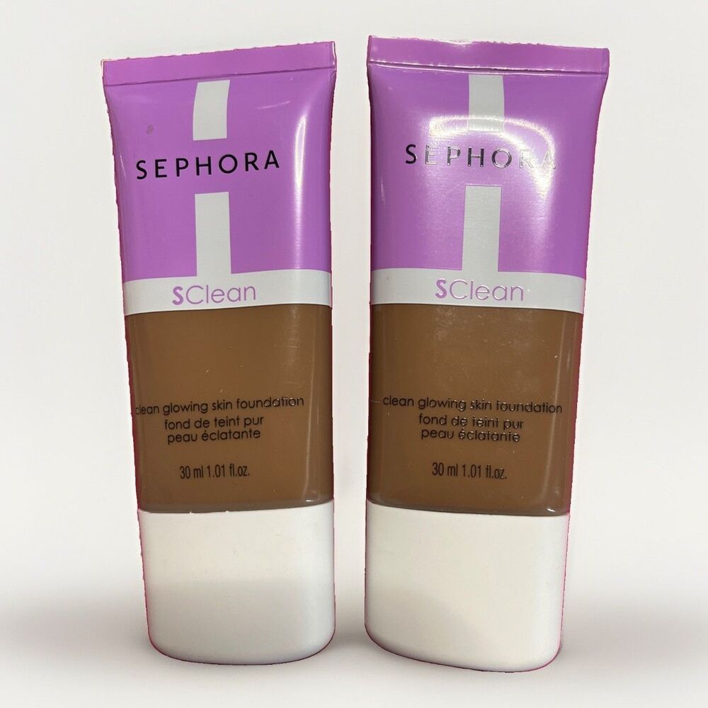 2 Lot Sephora Clean Glowing Skin Foundation Full Size # 29 Vitamin C